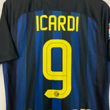 Shop 2016/17 INTER MILAN ICARDI #9 HOME SHIRT (M) NIKE, classic football shirts, vintage football shirts & retro soccer jerseys at Cult Kits