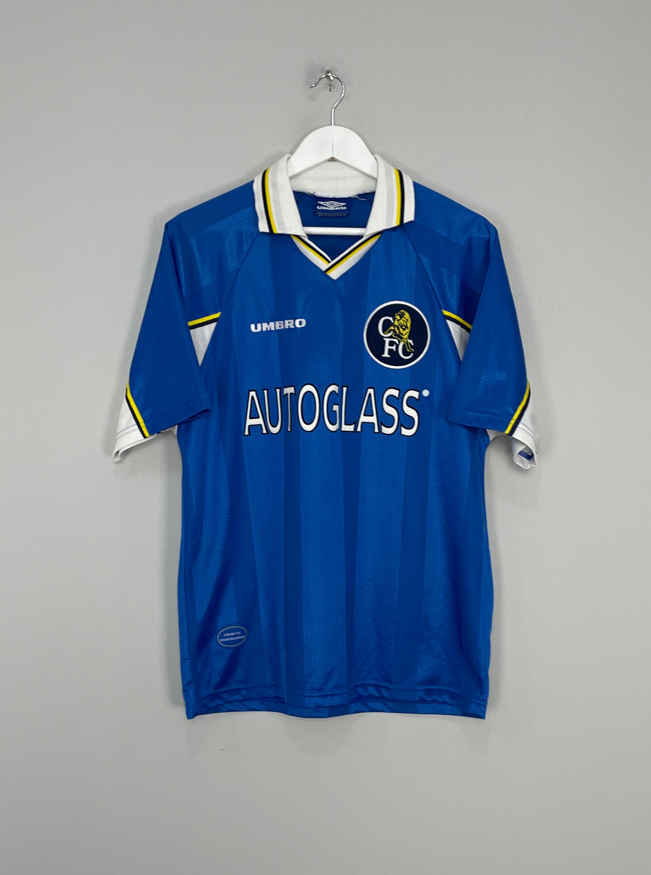 Shop 1997/99 CHELSEA HOME SHIRT (M) UMBRO, classic football shirts, vintage football shirts & retro soccer jerseys at Cult Kits