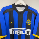Shop 2002/03 INTER MILAN BATISTUTA #19 HOME SHIRT (XL) NIKE, classic football shirts, vintage football shirts & retro soccer jerseys at Cult Kits