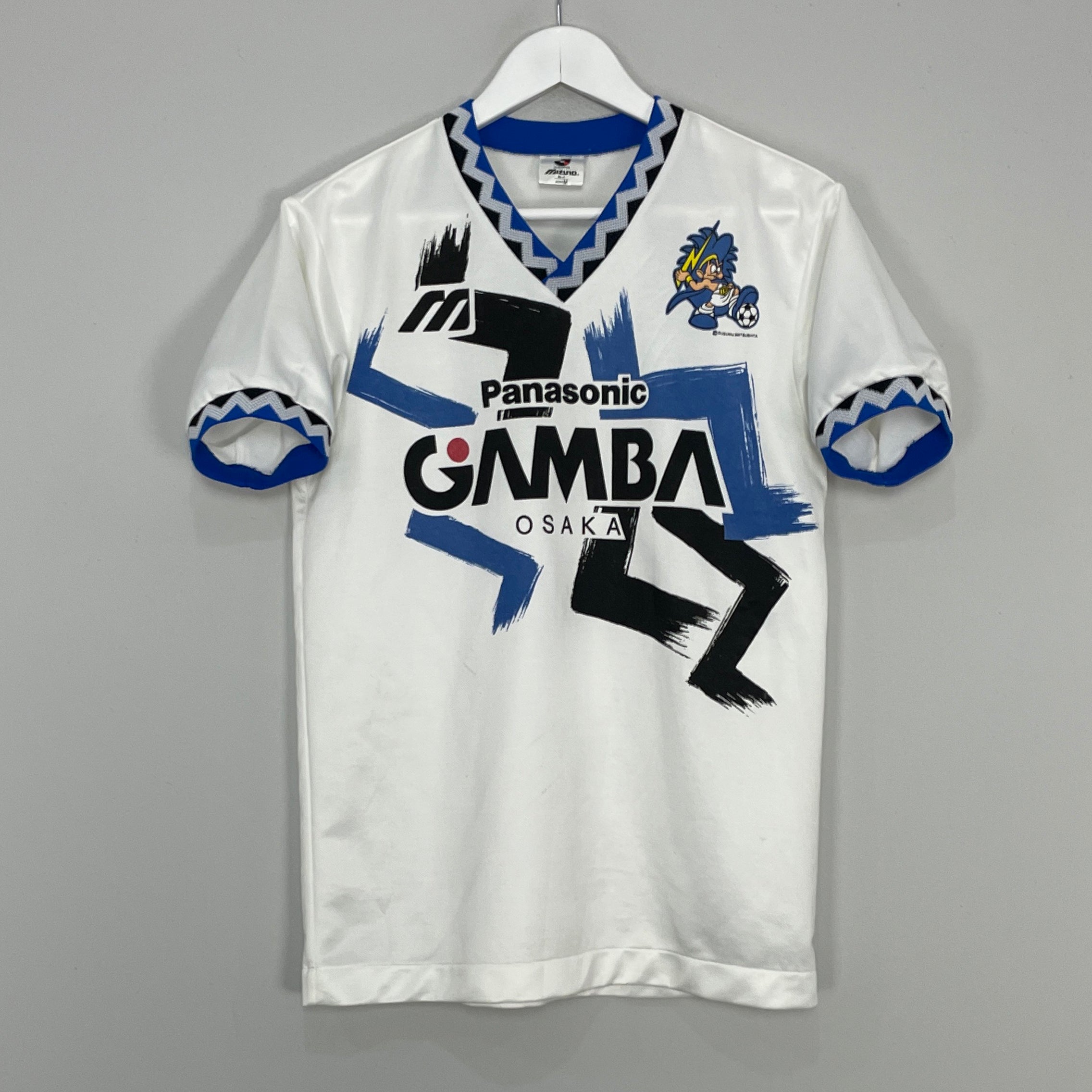 Shop 1993/95 GAMBA OSAKA TRAINING SHIRT (S) MIZUNO, classic football shirts, vintage football shirts & retro soccer jerseys at Cult Kits