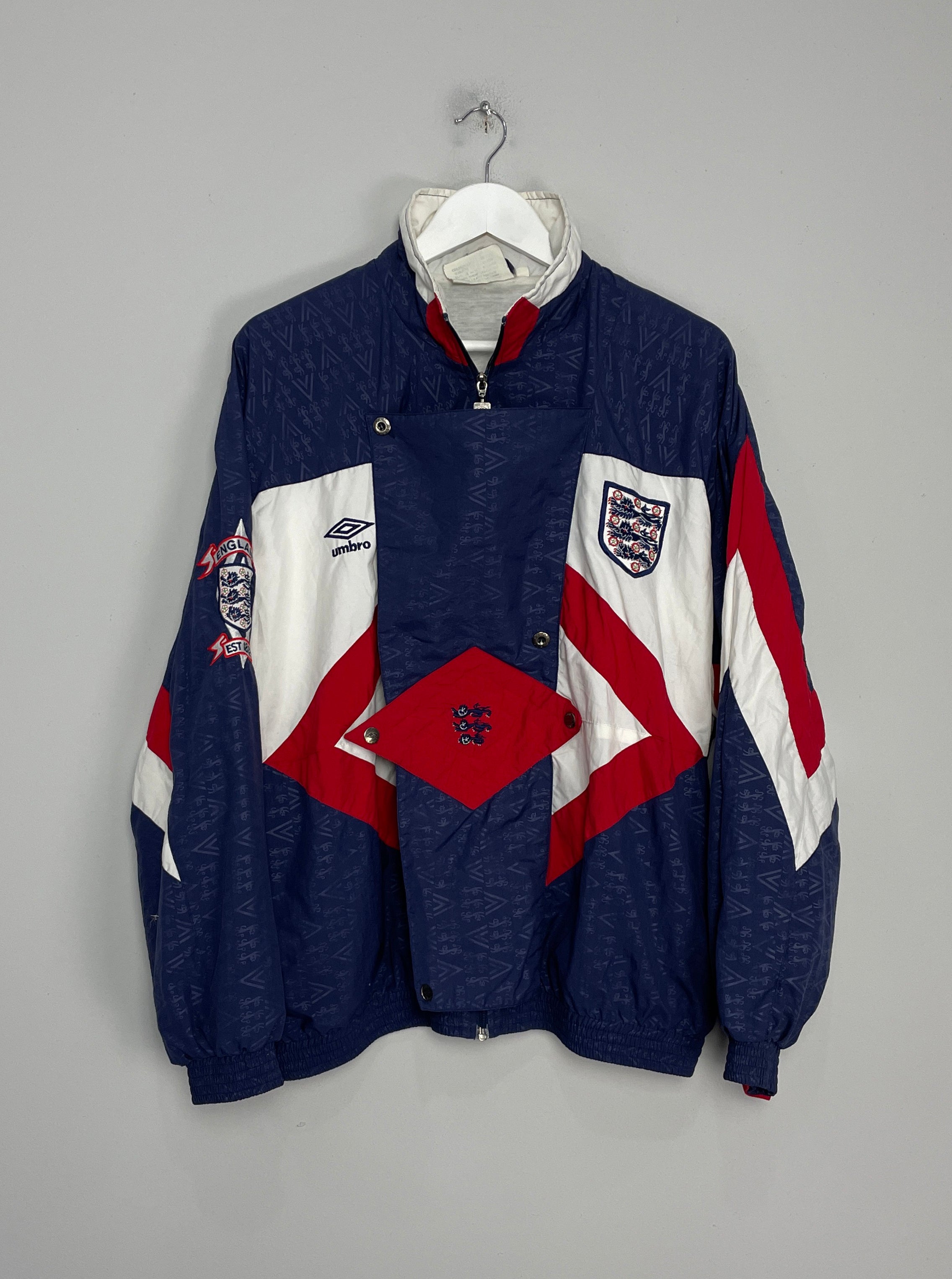 CULT KITS - 1990/92 ENGLAND TRACK JACKET (M) UMBRO – Cult Kits