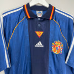 Shop 1998/99 SPAIN AWAY SHIRT (L) ADIDAS, classic football shirts, vintage football shirts & retro soccer jerseys at Cult Kits