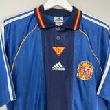 Shop 1998/99 SPAIN AWAY SHIRT (L) ADIDAS, classic football shirts, vintage football shirts & retro soccer jerseys at Cult Kits