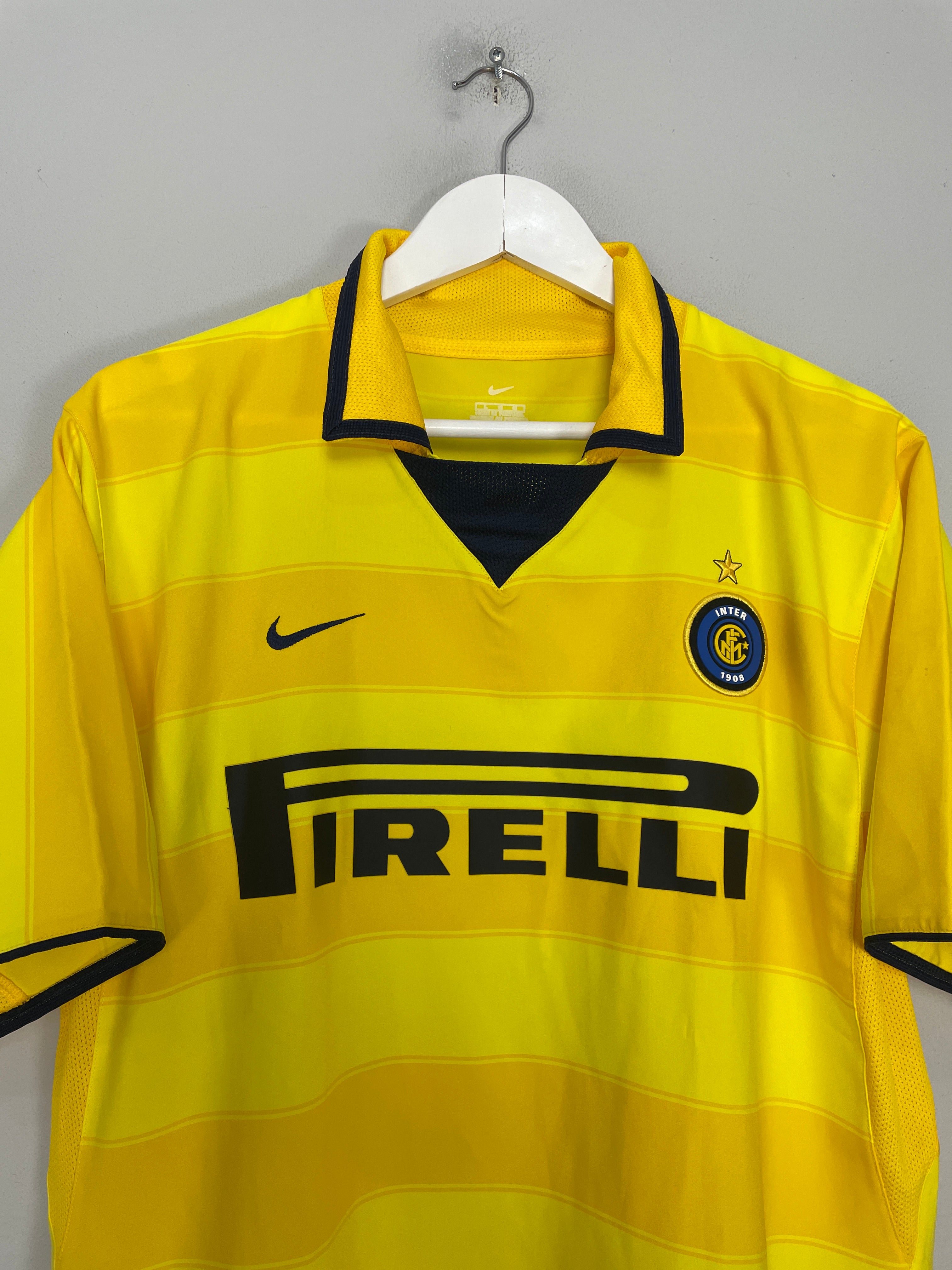Shop 2003/04 INTER MILAN ADRIANO #10 AWAY SHIRT (L) NIKE, classic football shirts, vintage football shirts & retro soccer jerseys at Cult Kits
