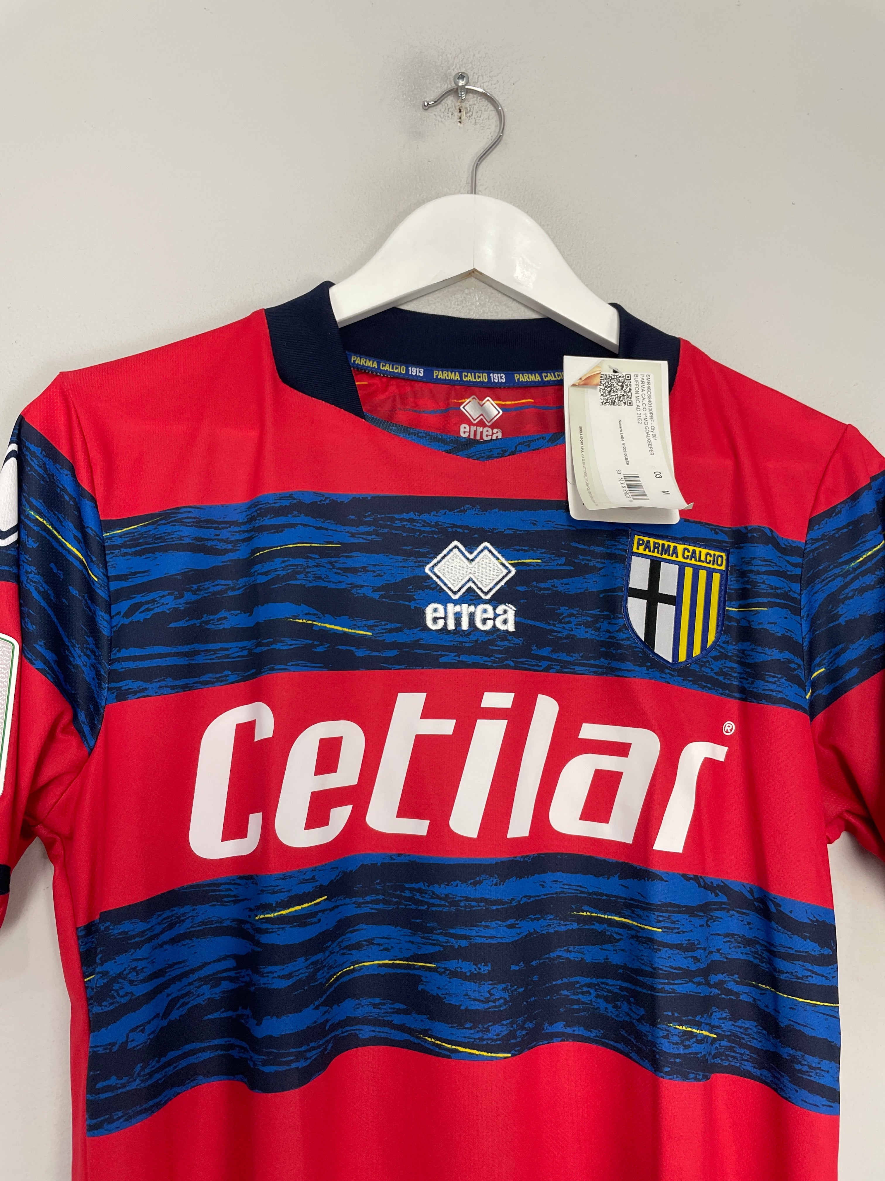 Shop 2021/22 PARMA BUFFON #1 *BNWT* GK SHIRT (M) ERREA, classic football shirts, vintage football shirts & retro soccer jerseys at Cult Kits