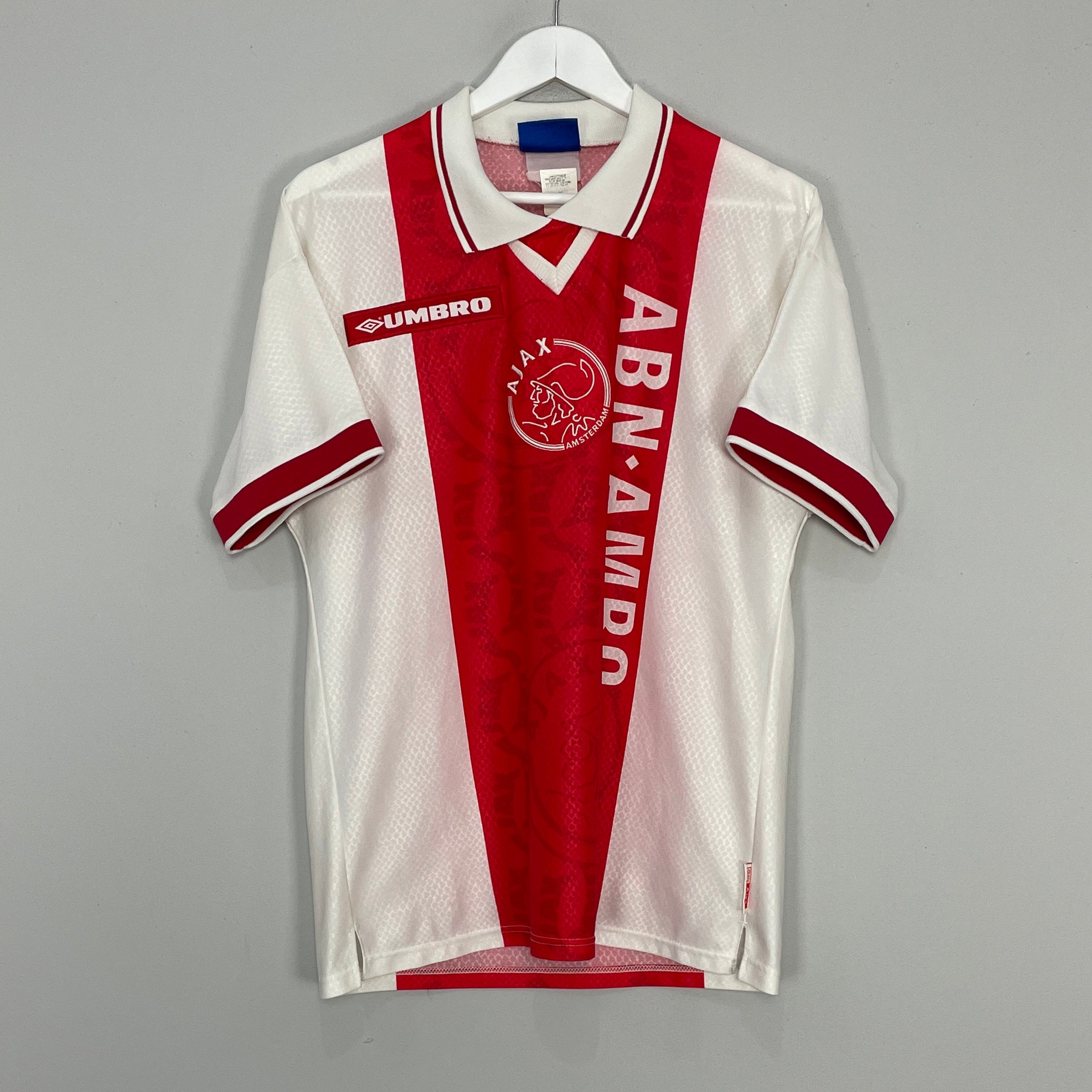 Shop 1998/99 AJAX HOME SHIRT (M) UMBRO, classic football shirts, vintage football shirts & retro soccer jerseys at Cult Kits