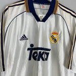 Shop 1998/00 REAL MADRID ANELKA #19 HOME SHIRT (L) ADIDAS, classic football shirts, vintage football shirts & retro soccer jerseys at Cult Kits