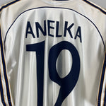 Shop 1998/00 REAL MADRID ANELKA #19 HOME SHIRT (L) ADIDAS, classic football shirts, vintage football shirts & retro soccer jerseys at Cult Kits