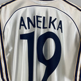 Shop 1998/00 REAL MADRID ANELKA #19 HOME SHIRT (L) ADIDAS, classic football shirts, vintage football shirts & retro soccer jerseys at Cult Kits