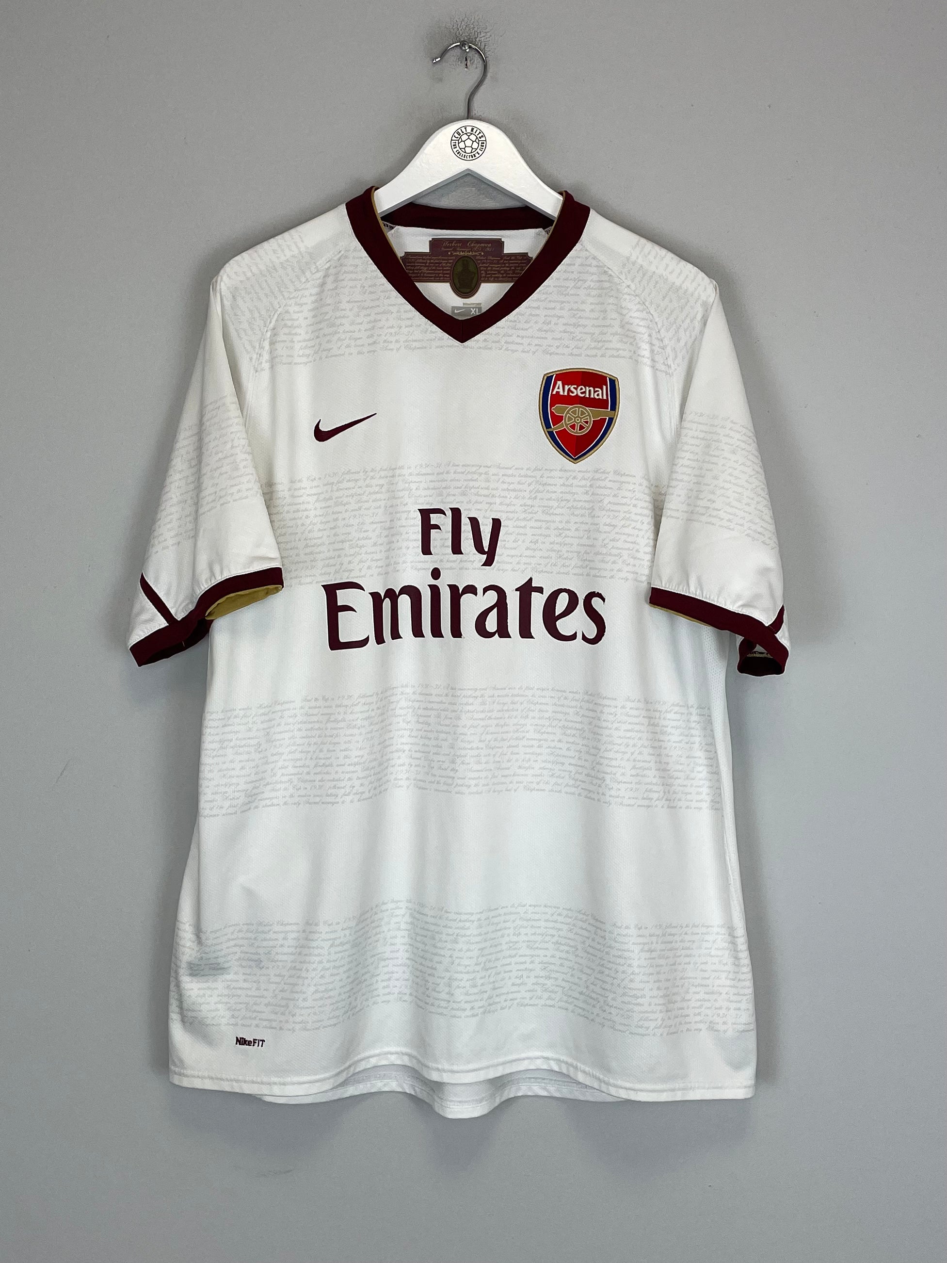 Shop 2007/08 ARSENAL FABREGAS #4 AWAY SHIRT (XL) NIKE, classic football shirts, vintage football shirts & retro soccer jerseys at Cult Kits