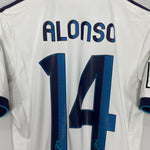 Shop 2012/13 REAL MADRID ALONSO #14 HOME SHIRT (S) ADIDAS, classic football shirts, vintage football shirts & retro soccer jerseys at Cult Kits