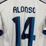 Shop 2012/13 REAL MADRID ALONSO #14 HOME SHIRT (S) ADIDAS, classic football shirts, vintage football shirts & retro soccer jerseys at Cult Kits