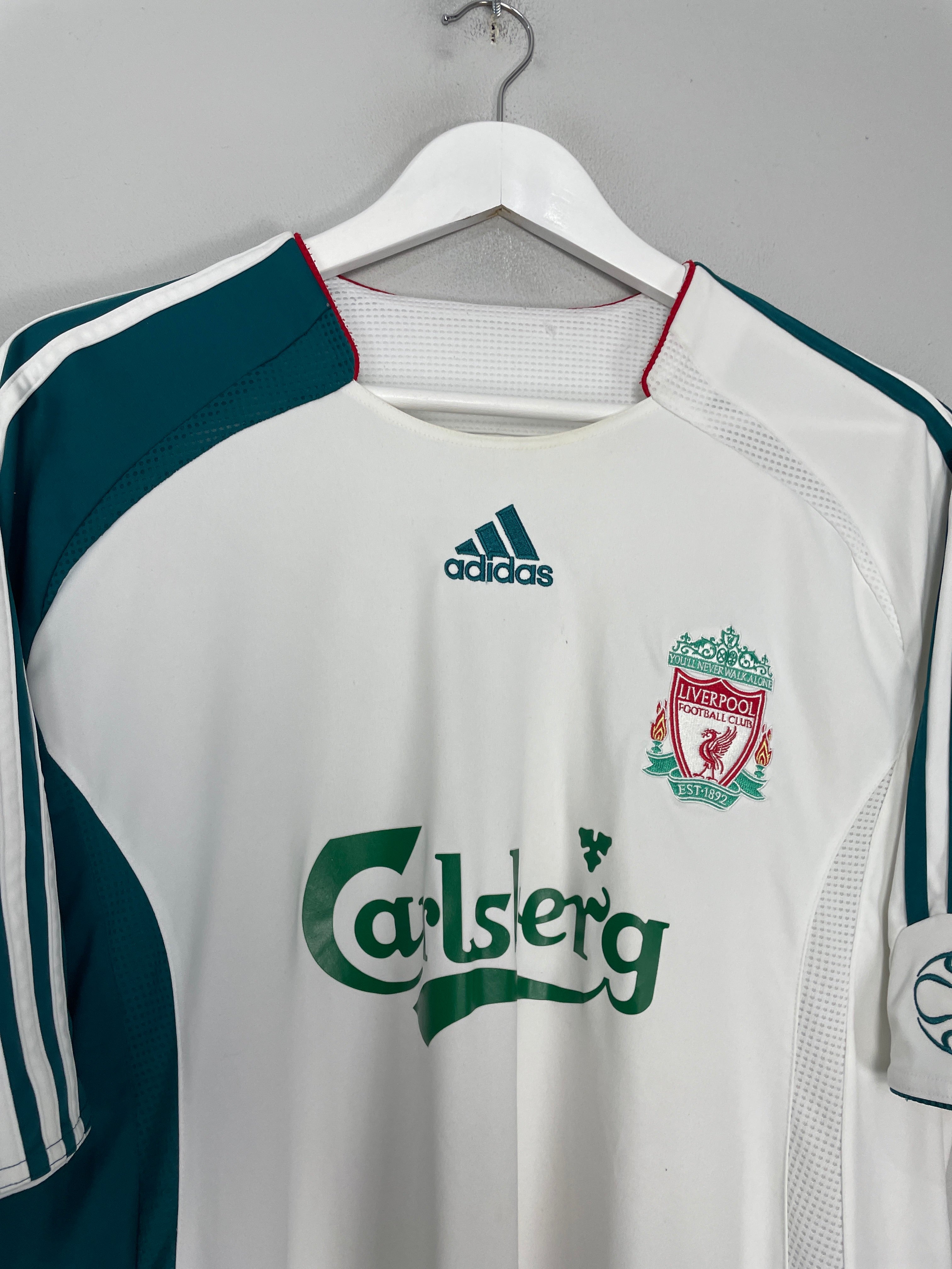 Shop 2006/07 LIVERPOOL GERRARD #8 AWAY SHIRT (L) ADIDAS, classic football shirts, vintage football shirts & retro soccer jerseys at Cult Kits