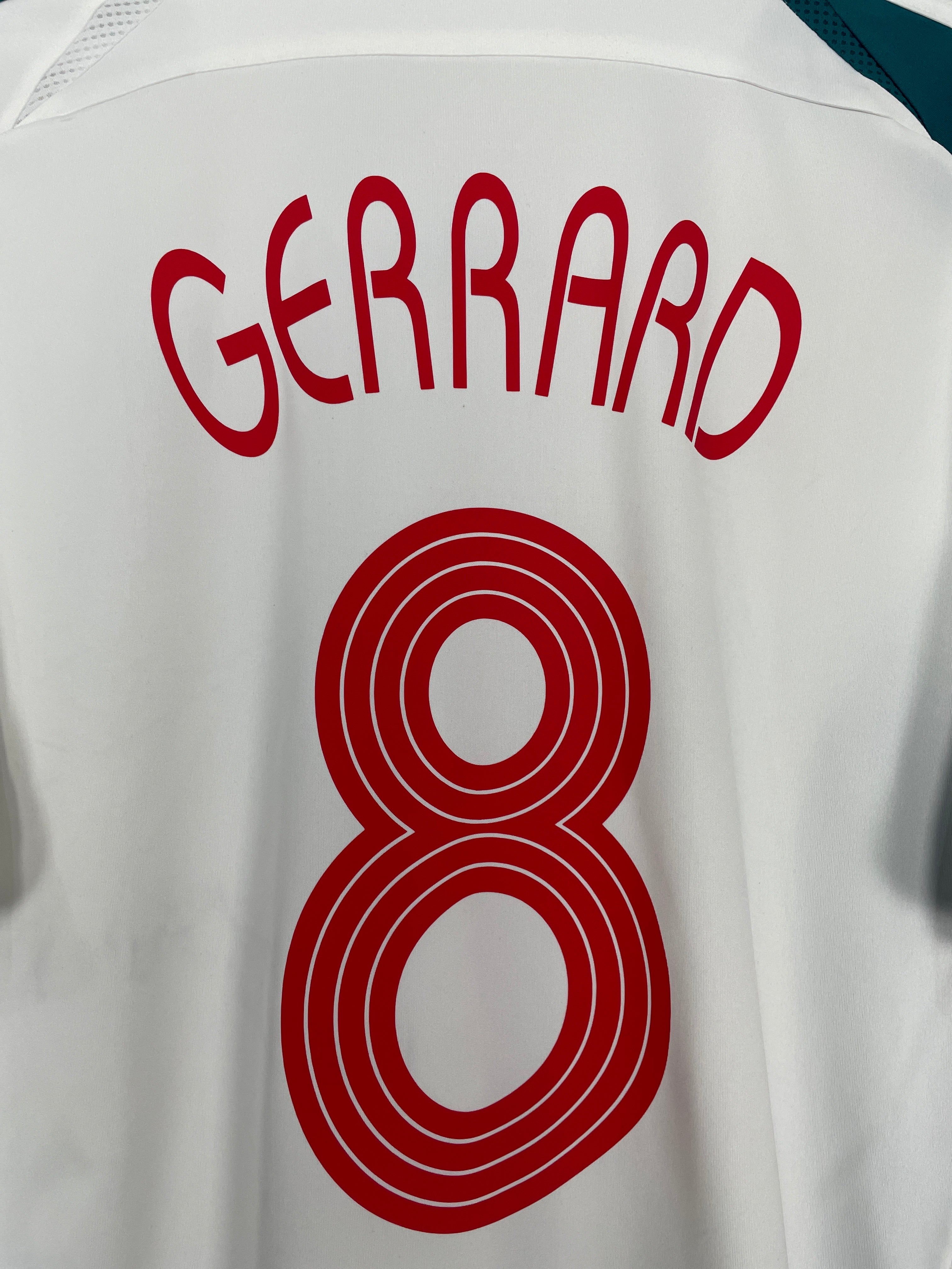 Shop 2006/07 LIVERPOOL GERRARD #8 AWAY SHIRT (L) ADIDAS, classic football shirts, vintage football shirts & retro soccer jerseys at Cult Kits