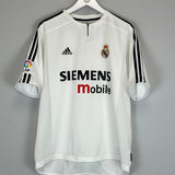 2003/04 REAL MADRID ZIDANE #5 HOME SHIRT (L) ADIDAS