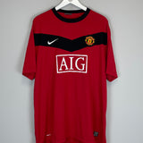 2009/10 MANCHESTER UNITED NANI #17 HOME SHIRT (XXXL) NIKE