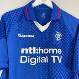 Shop 2002/03 RANGERS CANIGGIA #7 HOME SHIRT (L) DIADORA, classic football shirts, vintage football shirts & retro soccer jerseys at Cult Kits
