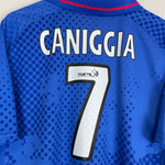 Shop 2002/03 RANGERS CANIGGIA #7 HOME SHIRT (L) DIADORA, classic football shirts, vintage football shirts & retro soccer jerseys at Cult Kits