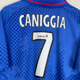 Shop 2002/03 RANGERS CANIGGIA #7 HOME SHIRT (L) DIADORA, classic football shirts, vintage football shirts & retro soccer jerseys at Cult Kits
