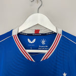 Shop 2020/21 RANGERS HOME SHIRT (L) CASTORE, classic football shirts, vintage football shirts & retro soccer jerseys at Cult Kits