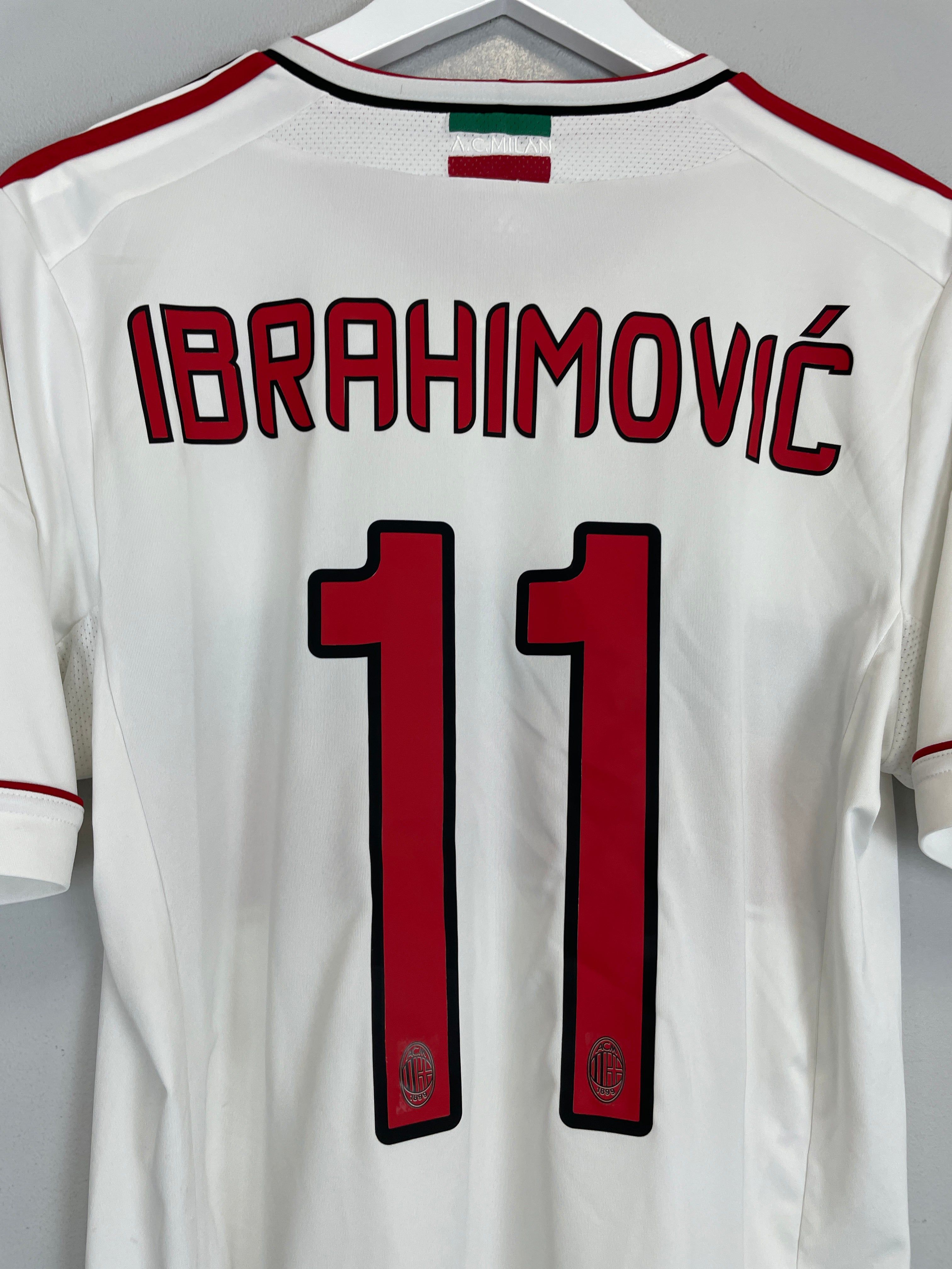 Shop 2012/13 AC MILAN IBRAHIMOVIC #11 AWAY SHIRT (M) ADIDAS, classic football shirts, vintage football shirts & retro soccer jerseys at Cult Kits