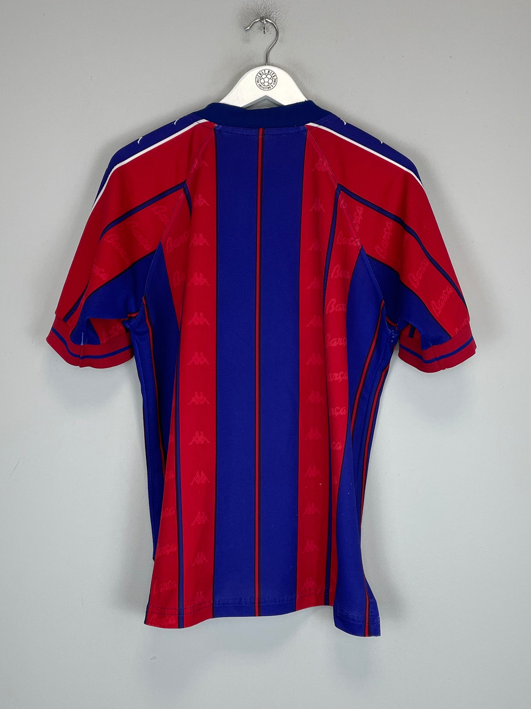 Shop 1997/98 BARCELONA HOME SHIRT (L) KAPPA, classic football shirts, vintage football shirts & retro soccer jerseys at Cult Kits