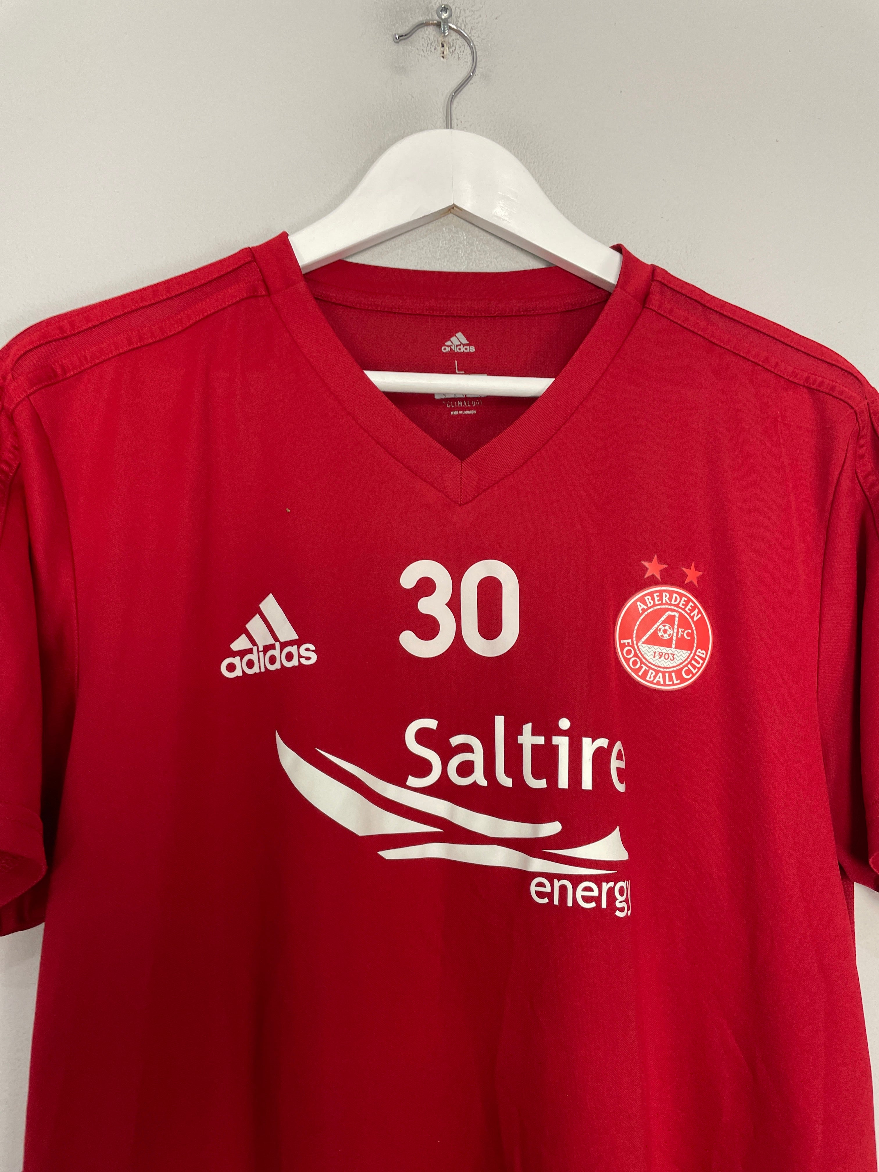 Shop 2017/18 ABERDEEN #30 TRAINING SHIRT (L) ADIDAS, classic football shirts, vintage football shirts & retro soccer jerseys at Cult Kits