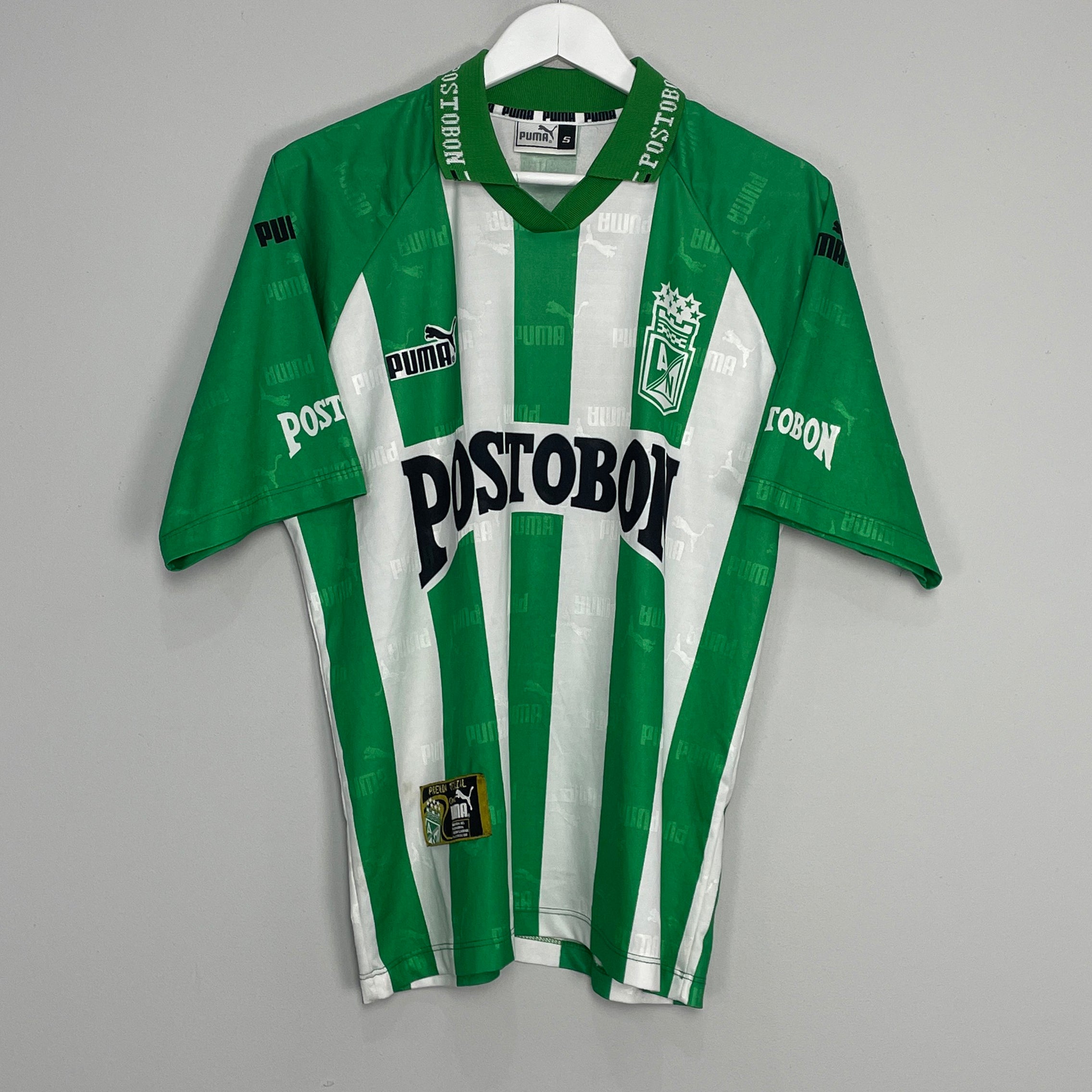 Shop 2000/01 ATLETICO NACIONAL #11 HOME SHIRT (S) PUMA, classic football shirts, vintage football shirts & retro soccer jerseys at Cult Kits