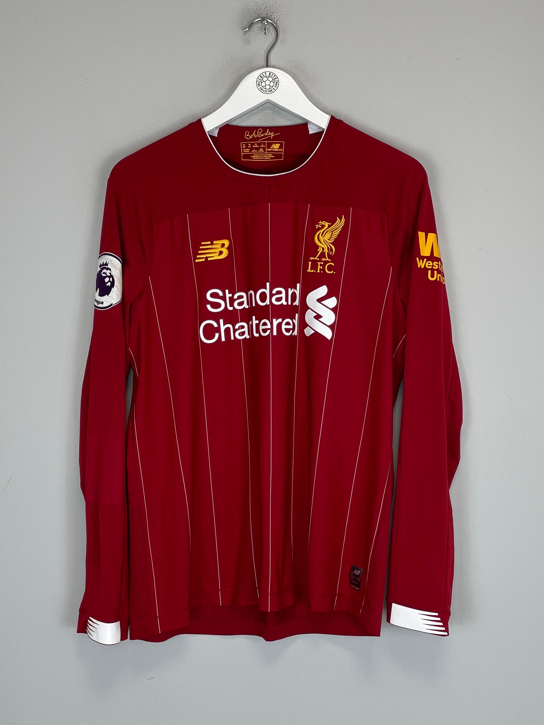 Shop 2019/20 LIVERPOOL MANE #10 L/S HOME SHIRT (M) NEW BALANCE, classic football shirts, vintage football shirts & retro soccer jerseys at Cult Kits