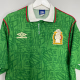 Shop 1994 MEXICO HOME SHIRT (XL) UMBRO, classic football shirts, vintage football shirts & retro soccer jerseys at Cult Kits