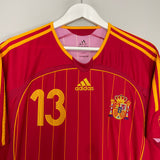 Shop 2006/08 SPAIN A.INIESTA #13 HOME SHIRT (L) ADIDAS, classic football shirts, vintage football shirts & retro soccer jerseys at Cult Kits