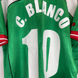 Shop 2000/01 MEXICO C.BLANCO #10 HOME SHIRT (L) ATLETICA, classic football shirts, vintage football shirts & retro soccer jerseys at Cult Kits