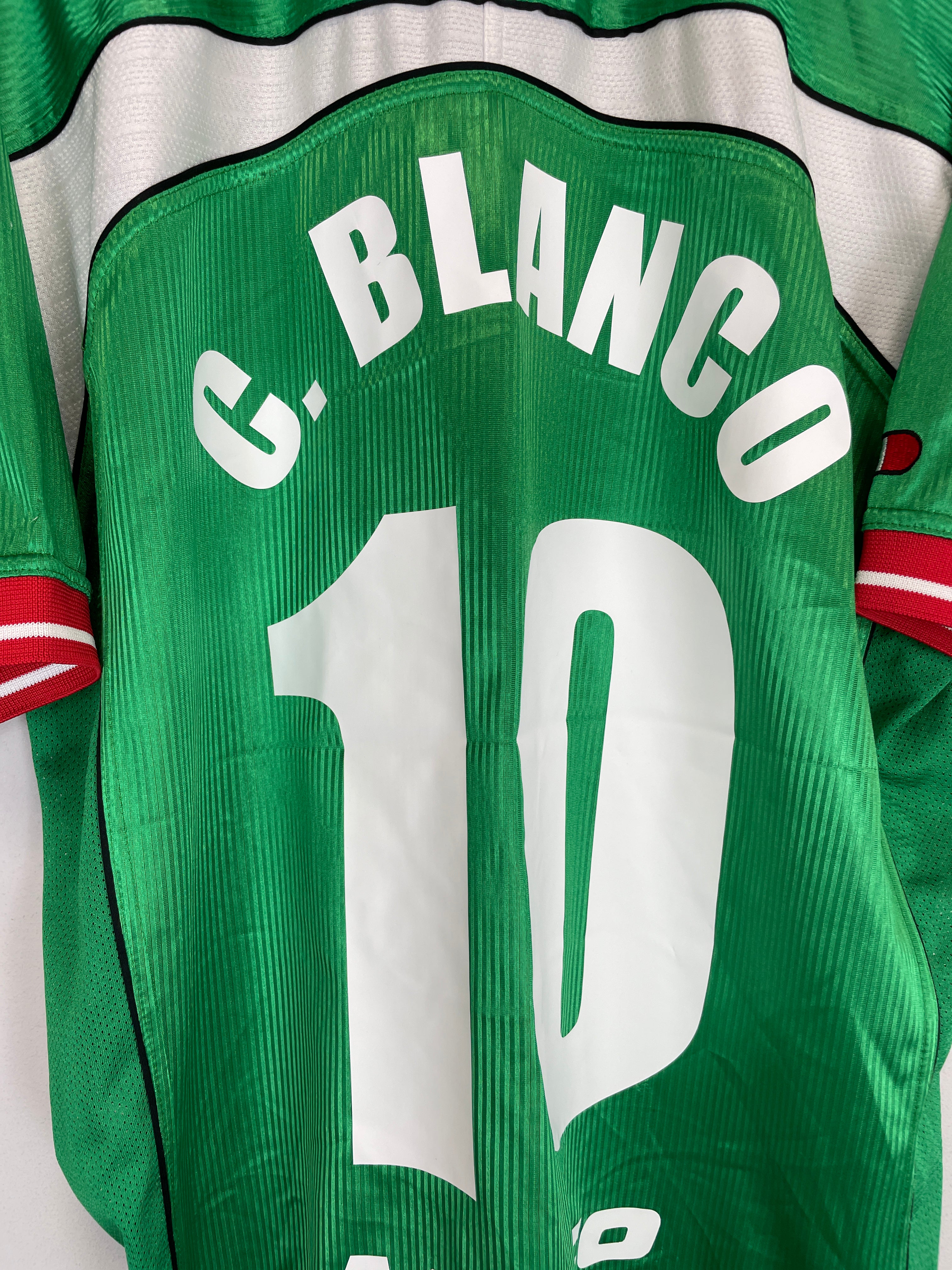 Shop 2000/01 MEXICO C.BLANCO #10 HOME SHIRT (L) ATLETICA, classic football shirts, vintage football shirts & retro soccer jerseys at Cult Kits