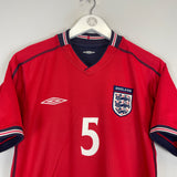 2002/04 ENGLAND FERDINAND #5 AWAY SHIRT (S) UMBRO
