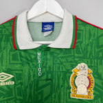 Shop 1994 MEXICO HOME SHIRT (XL) UMBRO, classic football shirts, vintage football shirts & retro soccer jerseys at Cult Kits