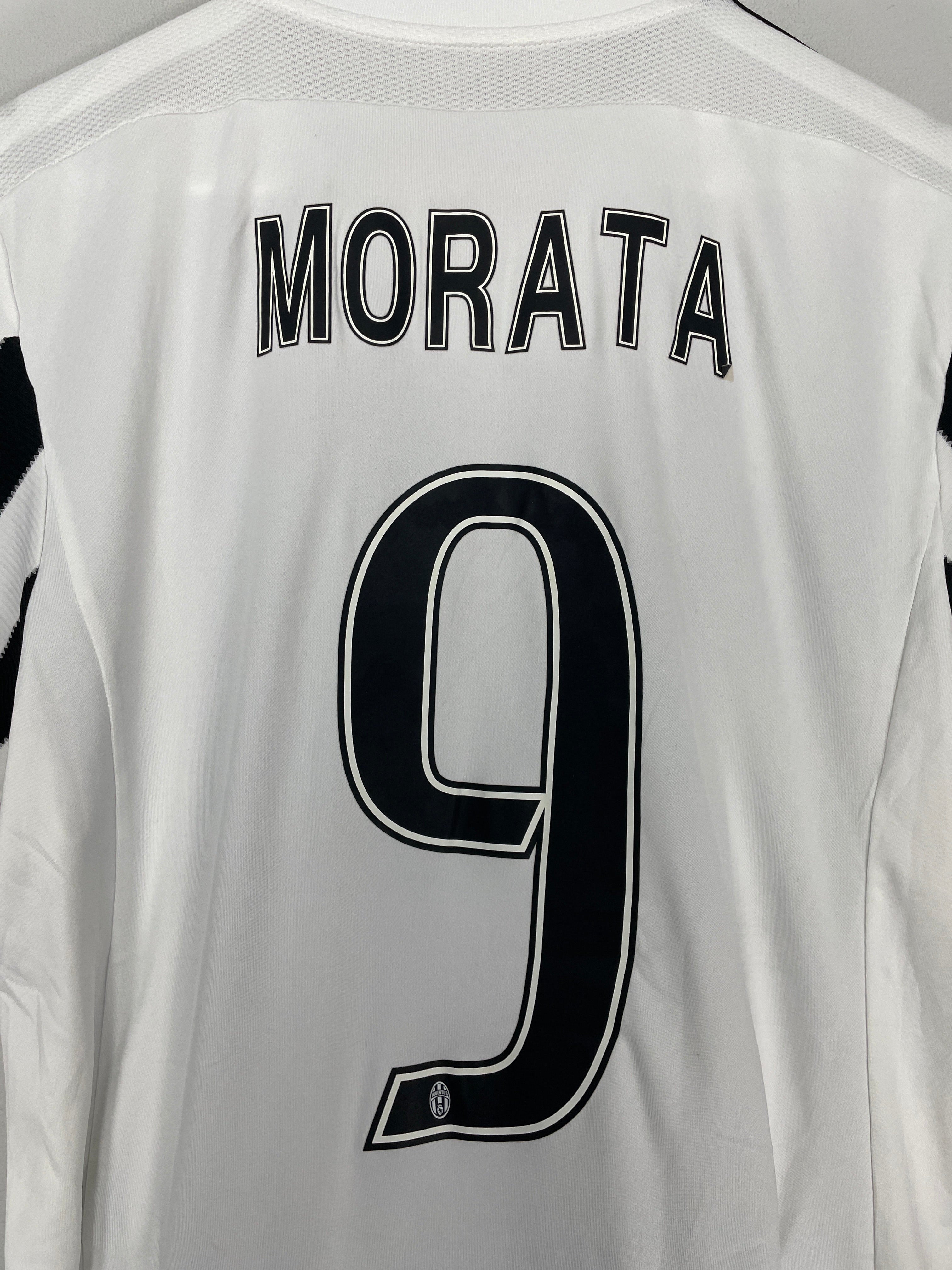 Shop 2015/16 JUVENTUS MORATA #9 HOME SHIRT (M) ADIDAS, classic football shirts, vintage football shirts & retro soccer jerseys at Cult Kits