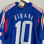 Shop 2004/06 FRANCE ZIDANE #10 *BNWT* HOME SHIRT (L) ADIDAS, classic football shirts, vintage football shirts & retro soccer jerseys at Cult Kits