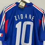 Shop 2004/06 FRANCE ZIDANE #10 *BNWT* HOME SHIRT (L) ADIDAS, classic football shirts, vintage football shirts & retro soccer jerseys at Cult Kits