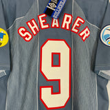 Shop 1996/97 ENGLAND SHEARER #9 *BNWT* AWAY SHIRT (L) UMBRO, classic football shirts, vintage football shirts & retro soccer jerseys at Cult Kits