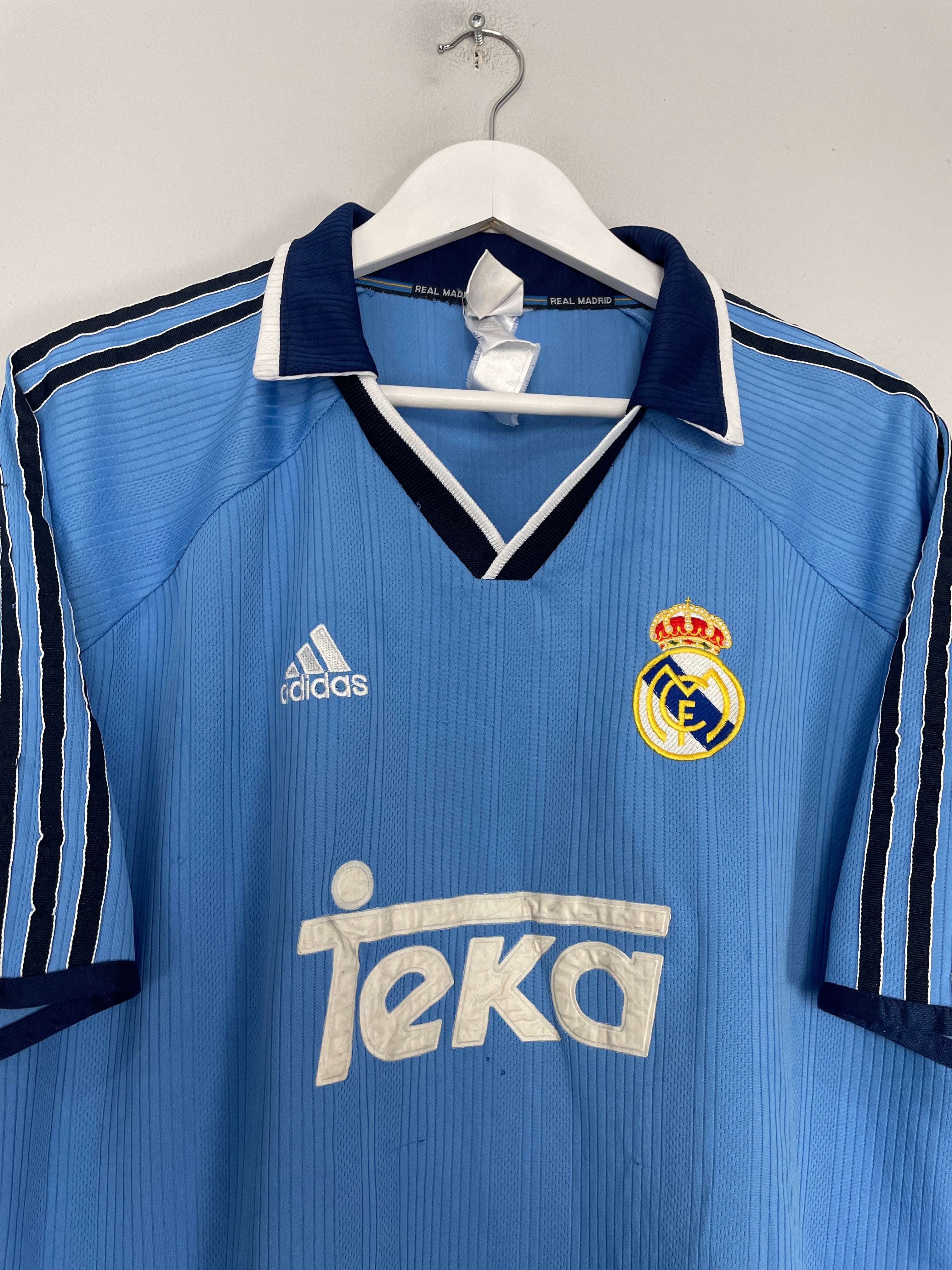 Shop 1999/00 REAL MADRID THIRD SHIRT (L) ADIDAS, classic football shirts, vintage football shirts & retro soccer jerseys at Cult Kits