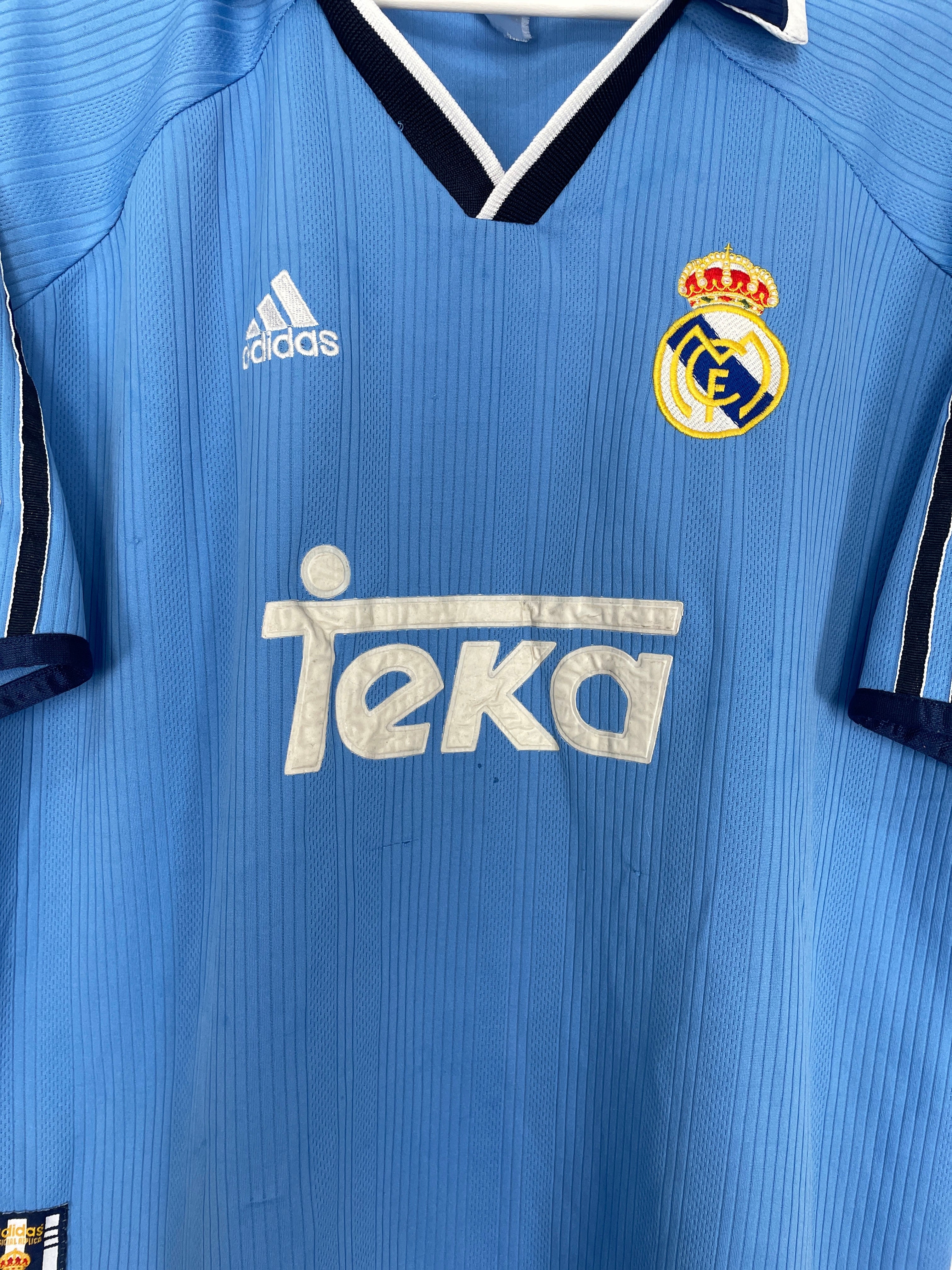 Shop 1999/00 REAL MADRID THIRD SHIRT (L) ADIDAS, classic football shirts, vintage football shirts & retro soccer jerseys at Cult Kits