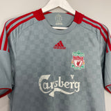 2008/09 LIVERPOOL GERRARD #8 AWAY SHIRT (M) ADIDAS