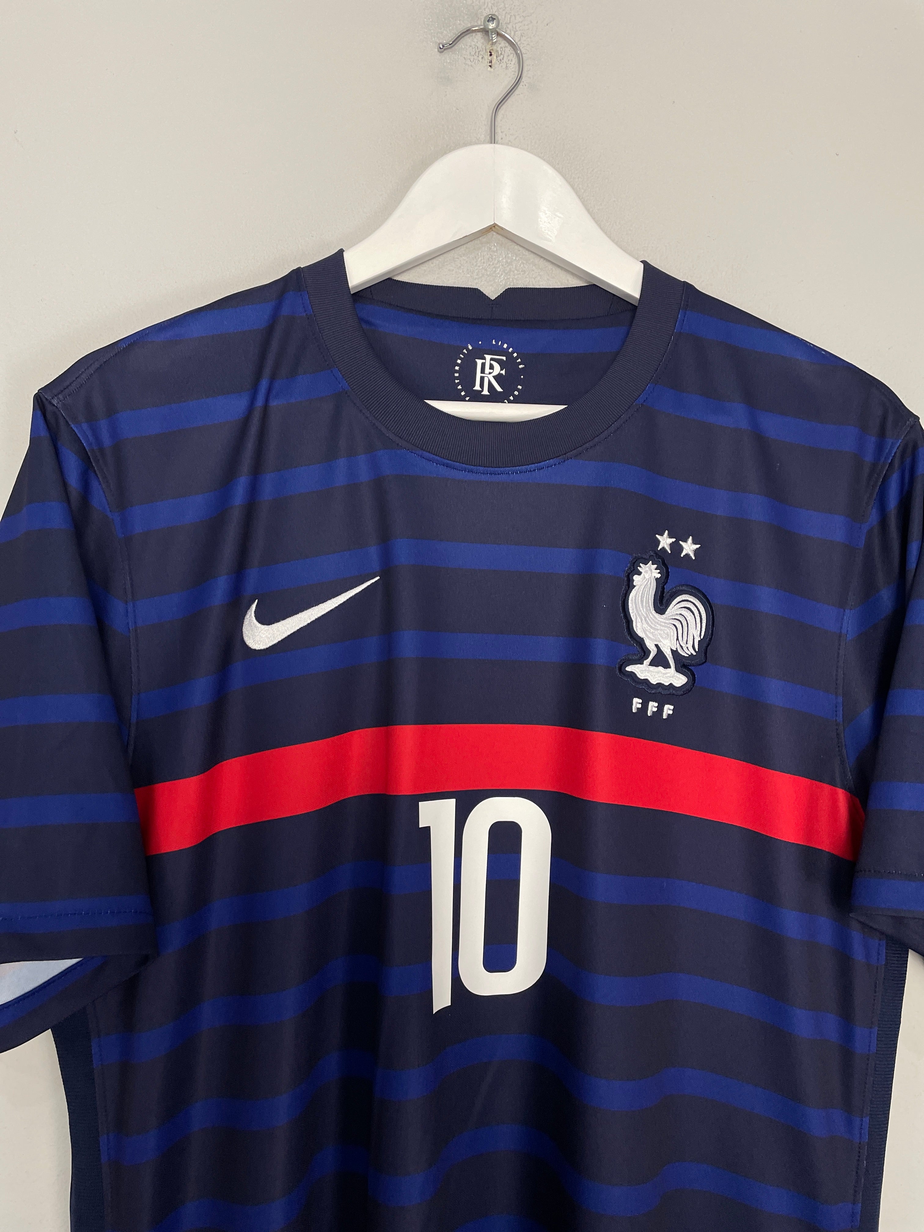 Shop 2020/21 FRANCE MBAPPE #10 HOME SHIRT (L) NIKE, classic football shirts, vintage football shirts & retro soccer jerseys at Cult Kits