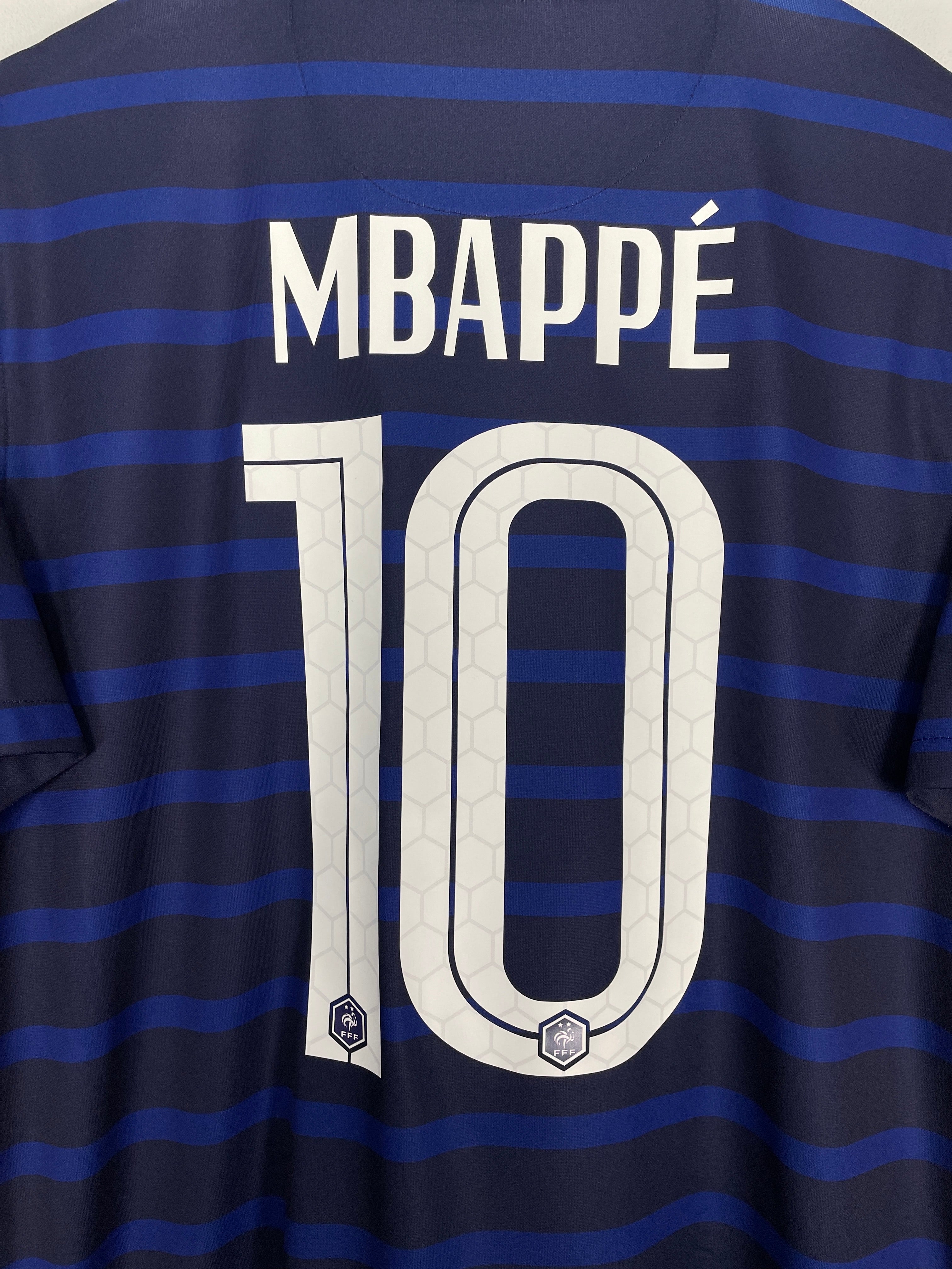 Shop 2020/21 FRANCE MBAPPE #10 HOME SHIRT (L) NIKE, classic football shirts, vintage football shirts & retro soccer jerseys at Cult Kits