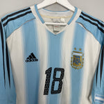 Shop 2004/06 ARGENTINA MESSI #18 HOME SHIRT (XL) ADIDAS, classic football shirts, vintage football shirts & retro soccer jerseys at Cult Kits