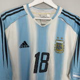 Shop 2004/06 ARGENTINA MESSI #18 HOME SHIRT (XL) ADIDAS, classic football shirts, vintage football shirts & retro soccer jerseys at Cult Kits