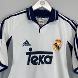 2000/01 REAL MADRID FIGO #10 HOME SHIRT (M) ADIDAS