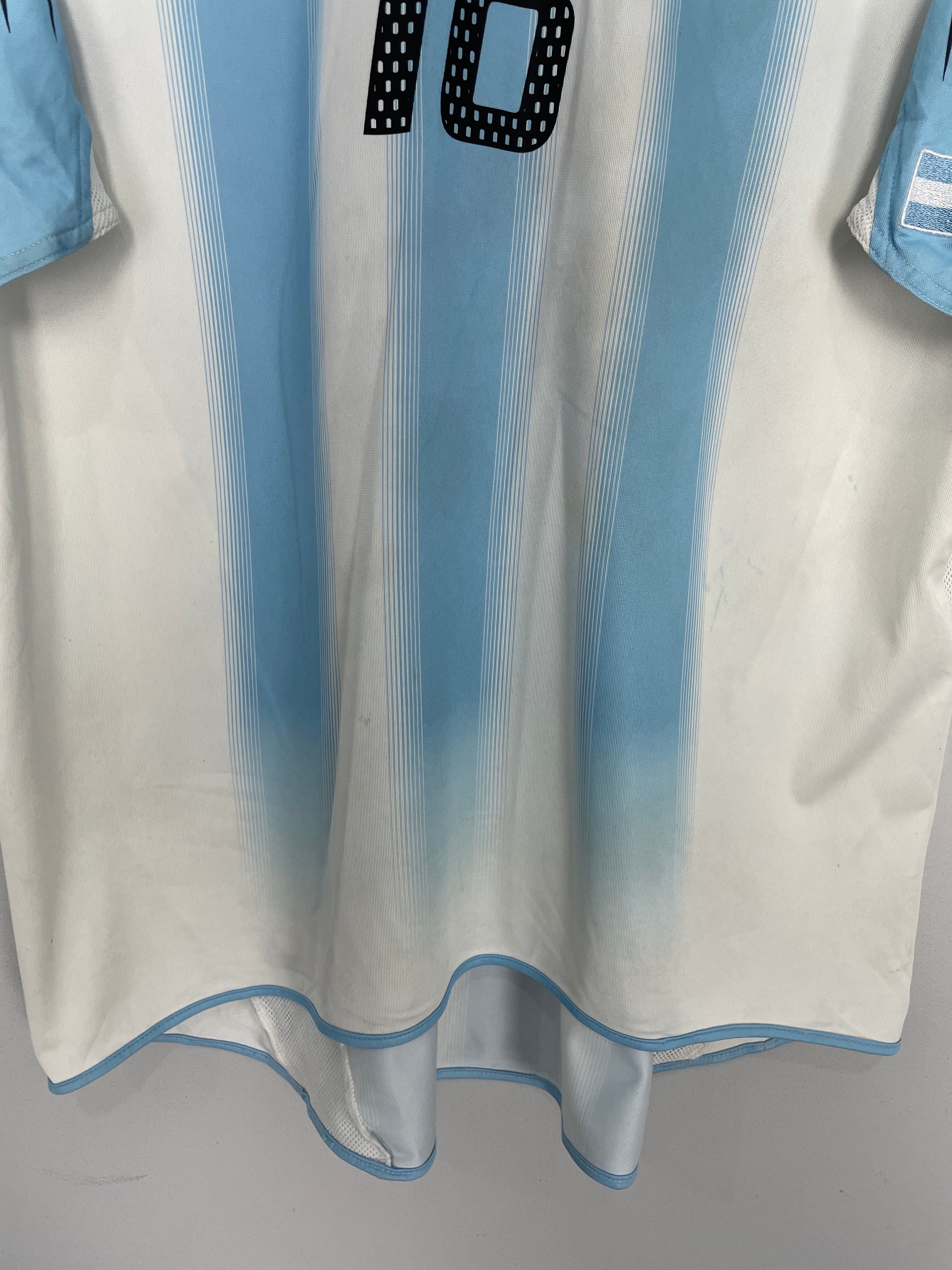 Shop 2004/06 ARGENTINA MESSI #18 HOME SHIRT (XL) ADIDAS, classic football shirts, vintage football shirts & retro soccer jerseys at Cult Kits