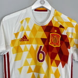 2016/17 SPAIN A.INIESTA #6 HOME SHIRT (S) ADIDAS