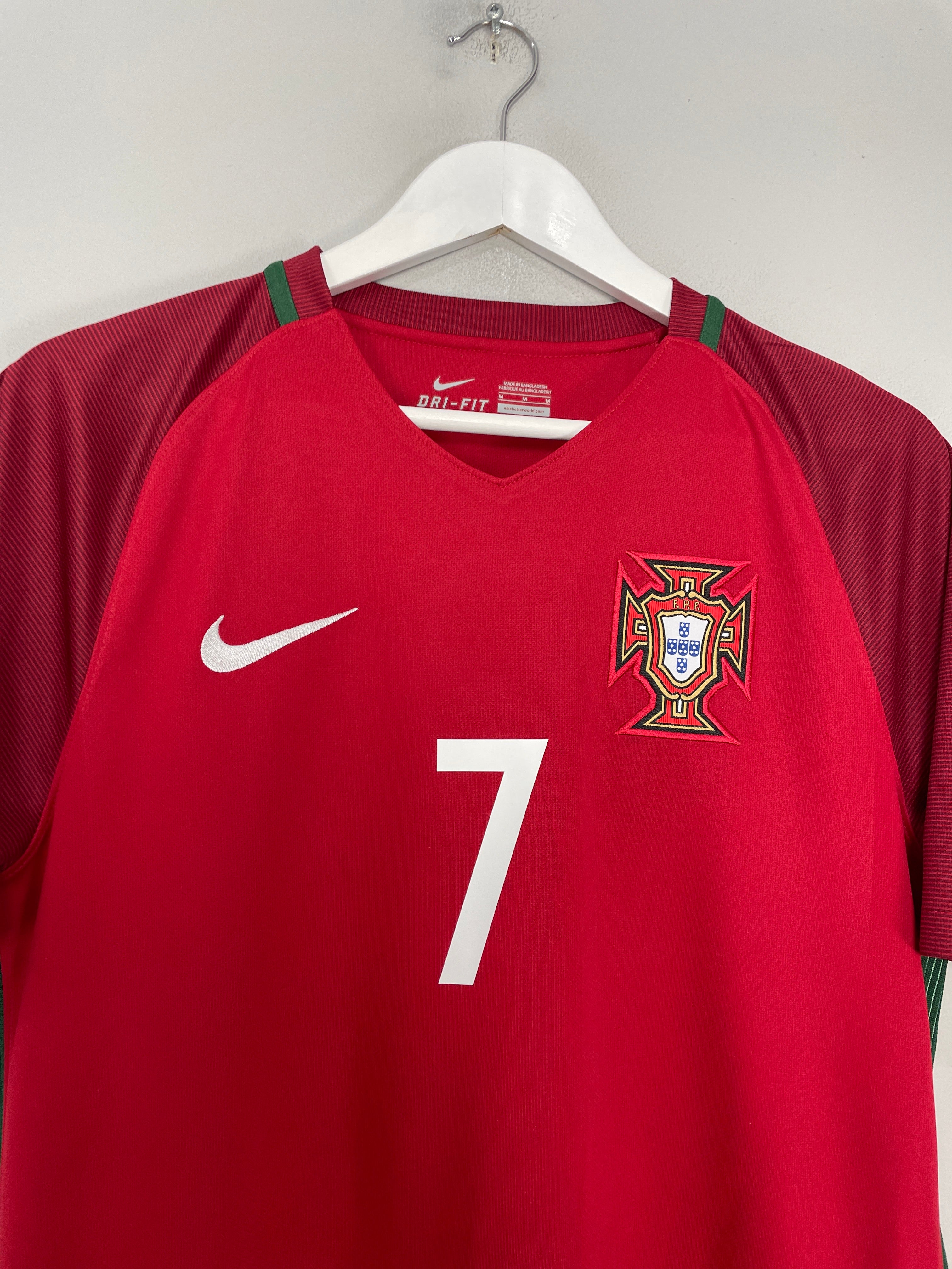 Shop 2016/17 PORTUGAL RONALDO #7 HOME SHIRT (M) NIKE, classic football shirts, vintage football shirts & retro soccer jerseys at Cult Kits